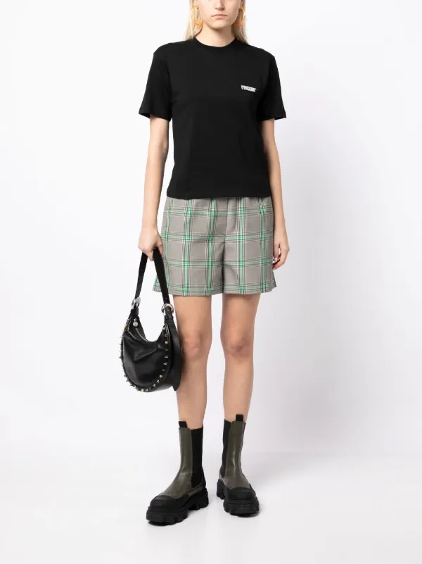 MSGM logo-patch short-sleeve T-shirt | Black | FARFETCH