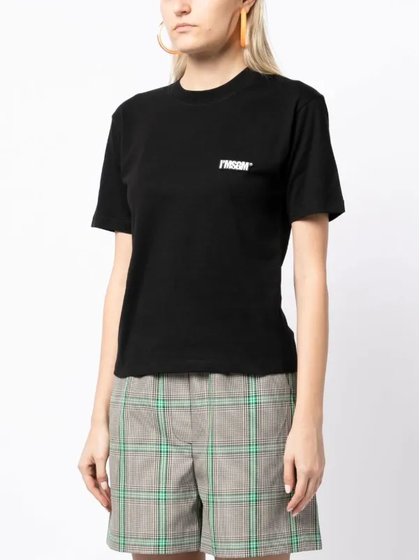 MSGM｜SHORT-SLEEVED ROUND NECK T-SHIRTS (3640MM154 24700 2000MM500_200002_99_01_600x600