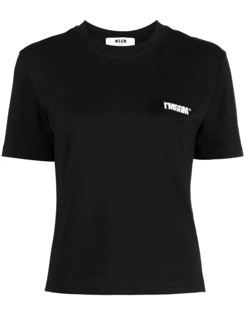MSGM logo-patch short-sleeve T-shirt 