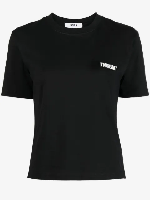 MSGM logo-patch short-sleeve T-shirt