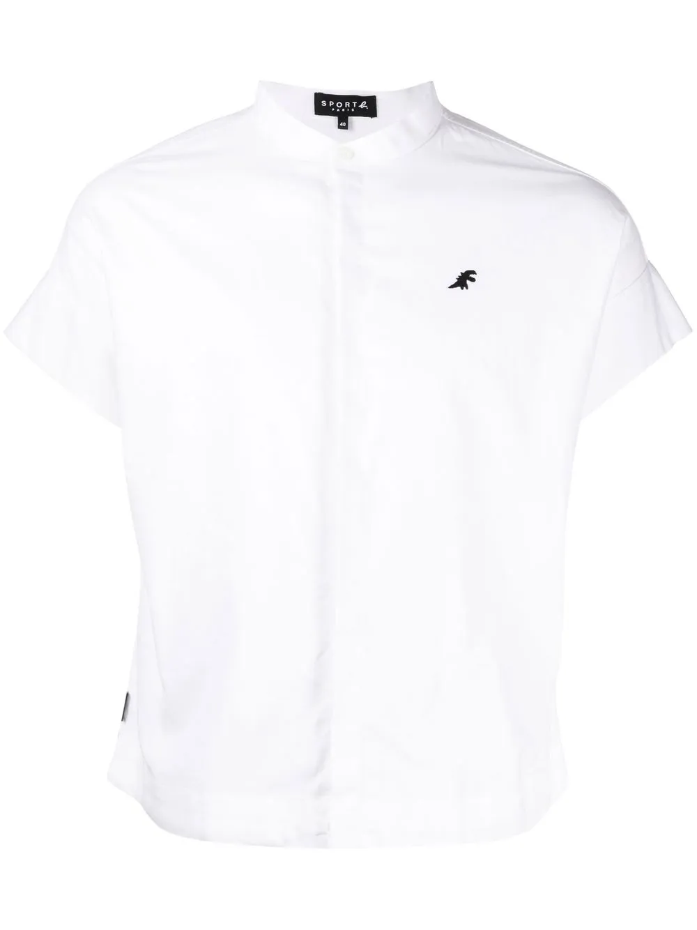 

SPORT b. by agnès b. logo-embroidered short-sleeve shirt - White
