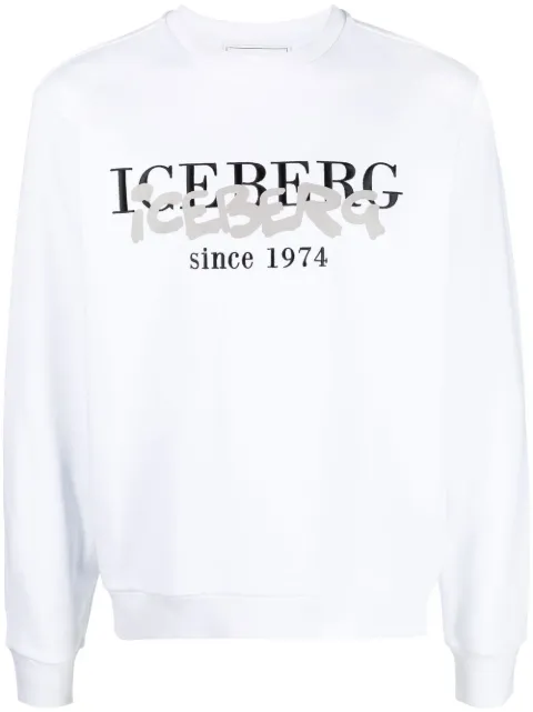 Iceberg - logo-print crew neck sweatshirt