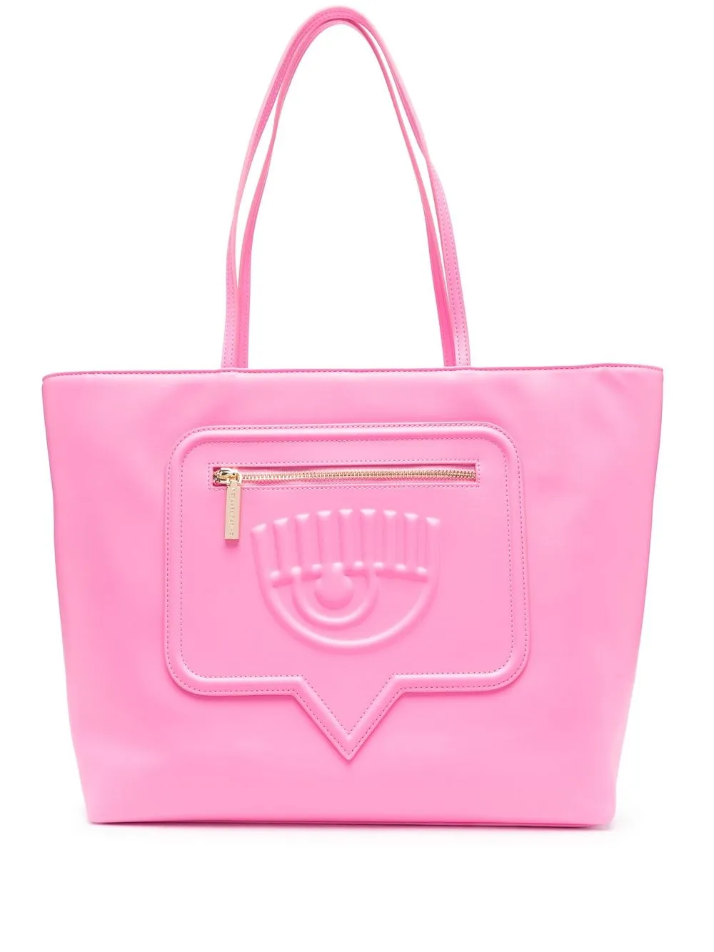 

Chiara Ferragni tote con relieve Eyelike - Rosado