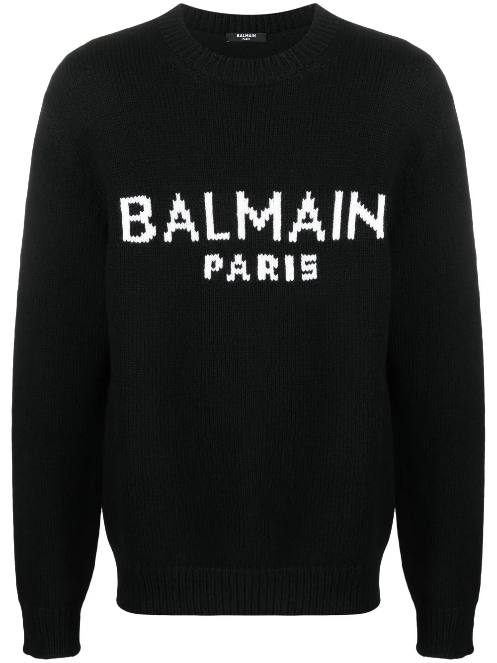 

Balmain intarsia-knit logo jumper - Black