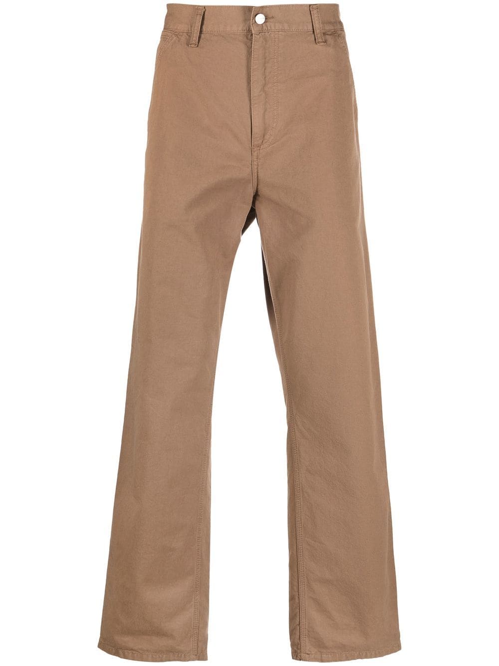 CARHARTT LOGO-PATCH COTTON STRAIGHT TROUSERS