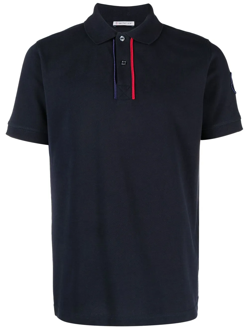

Moncler logo-patch short-sleeve polo shirt - Blue