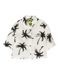 Barrow kids chest logo-print shirt - Neutrals