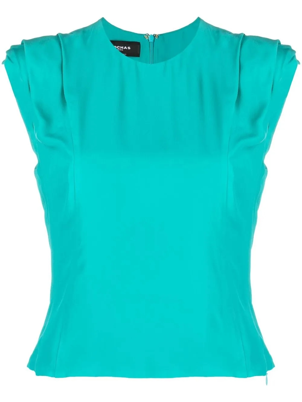 

Rochas blusa con mangas acortadas - Verde