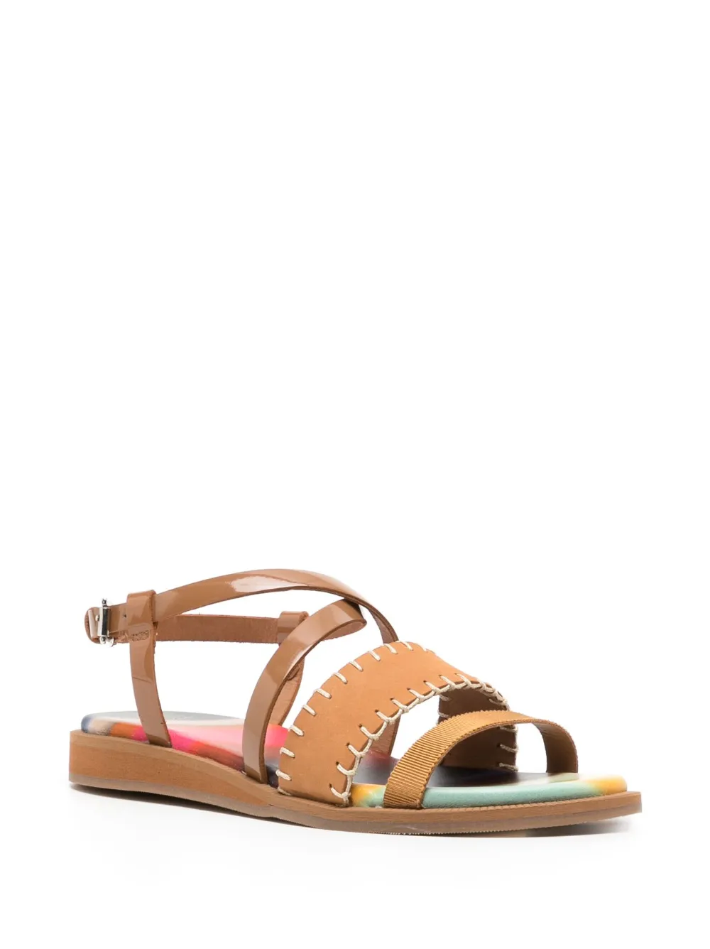 Paul Smith Leren sandalen - Bruin