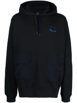 Valentino フード付きパーカー ネイビー 中古・古着通販】VALENTINO (ヴァレンティノ) スパンコールロゴ