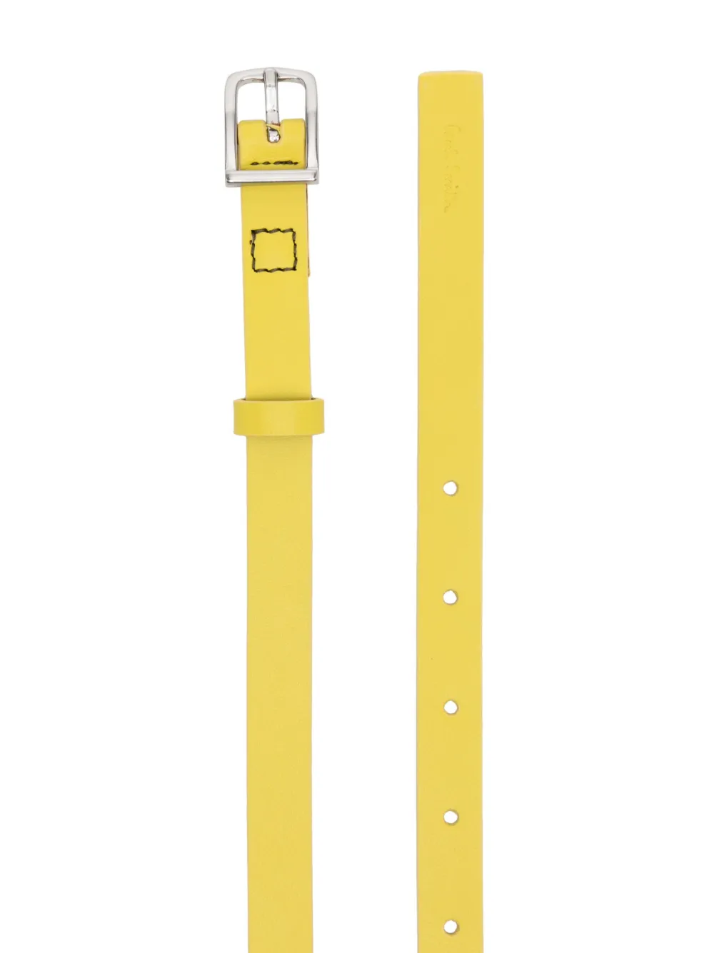 Paul Smith Leren riem - Geel