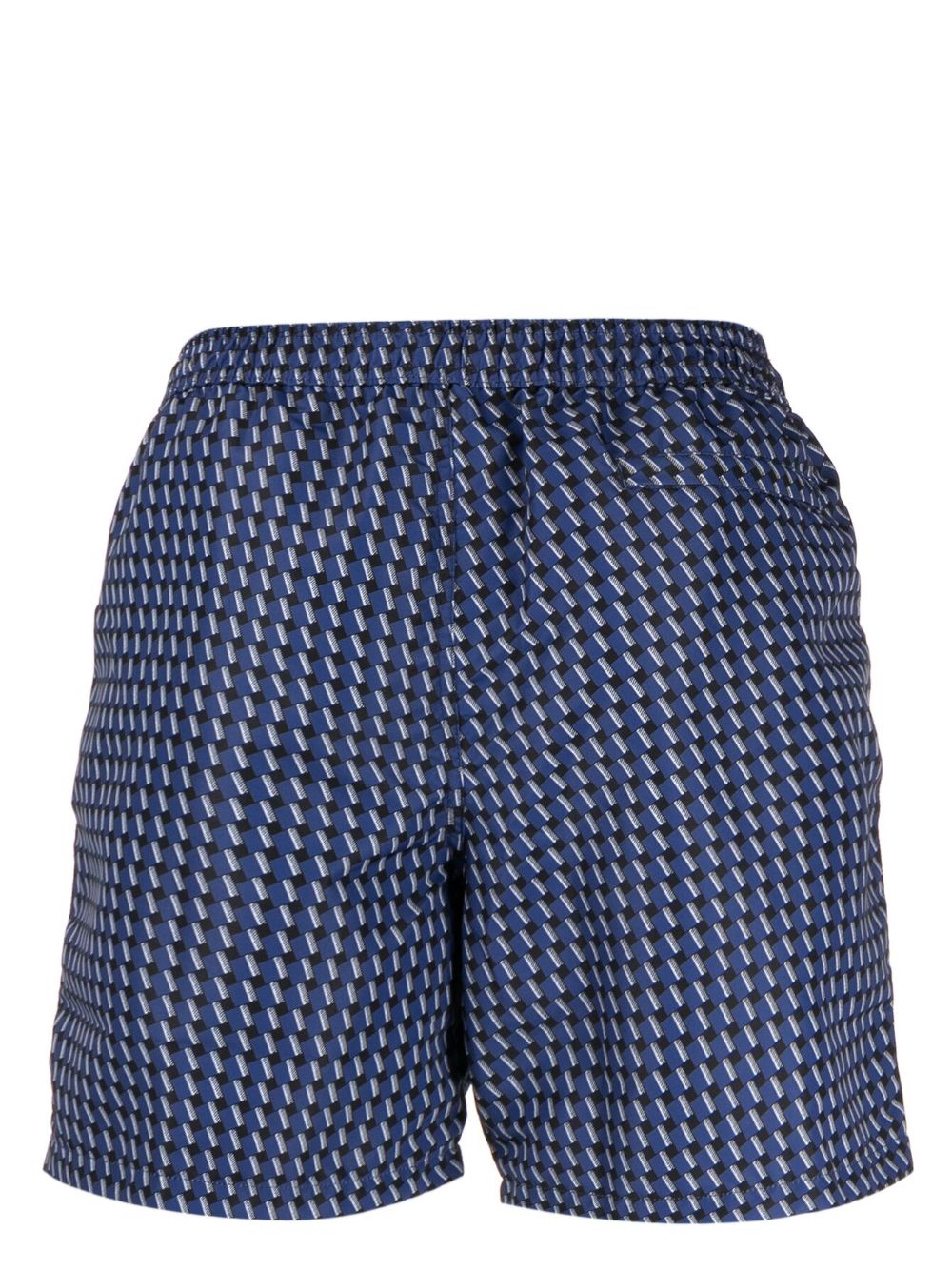 Paul Smith Shorts met geometrische print - Blauw