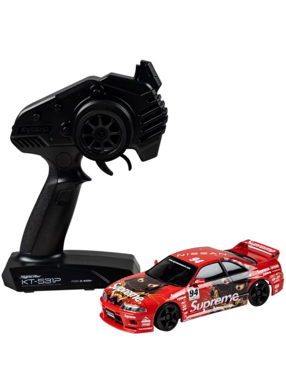 Supreme X Kyosho Mini-z Nissan Skyline Nismo R33 Rc Readyset In Red