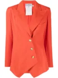 CHANEL Pre-Owned 1990-2000s off-centre fastening peak lapels blazer - Red