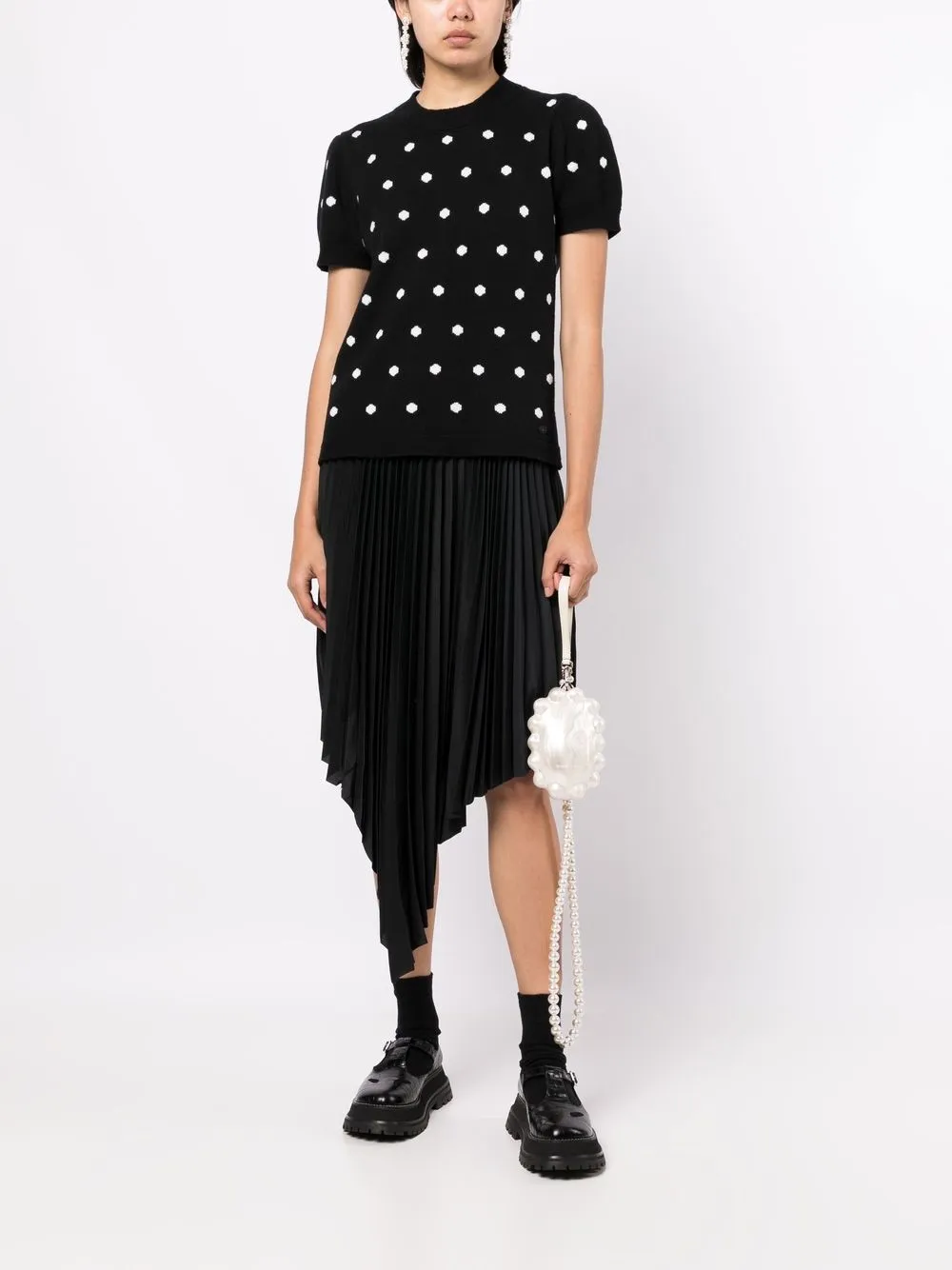 CHANEL Pre-Owned 2008 kasjmier T-shirt - Zwart