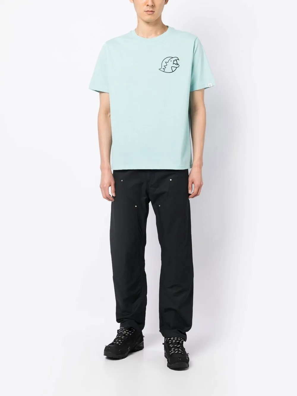 SPORT b. by agnès b. T-shirt met logoprint - Blauw