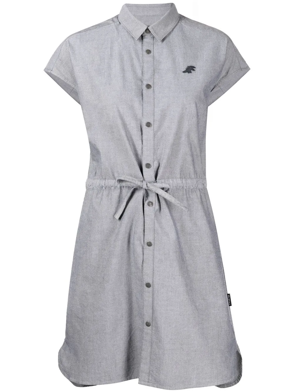 

SPORT b. by agnès b. drawstring-waist shirt dress - Grey