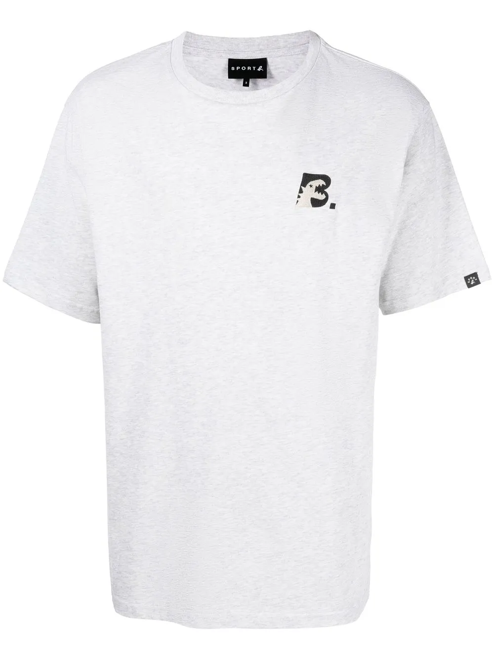

SPORT b. by agnès b. playera con logo estampado - Gris