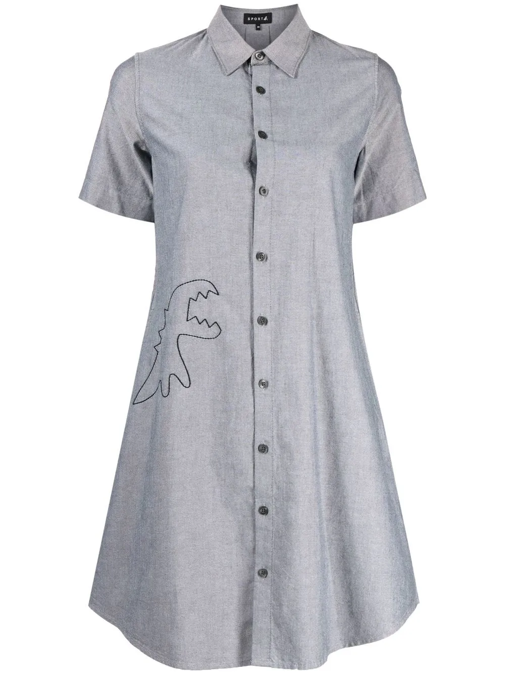 

SPORT b. by agnès b. short-sleeve shirt dress - Grey