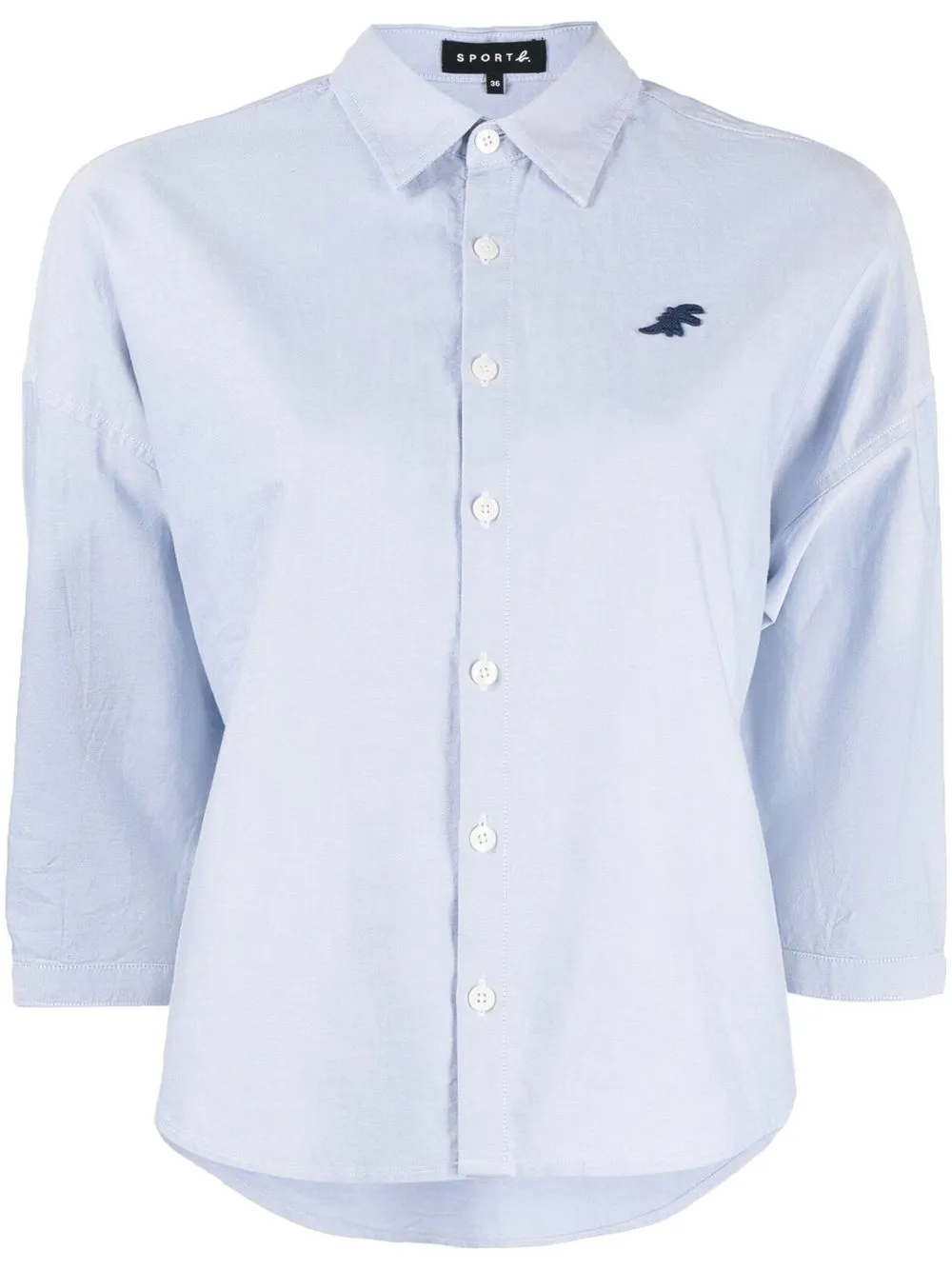 

SPORT b. by agnès b. three-quarter sleeves cotton shirt - Blue