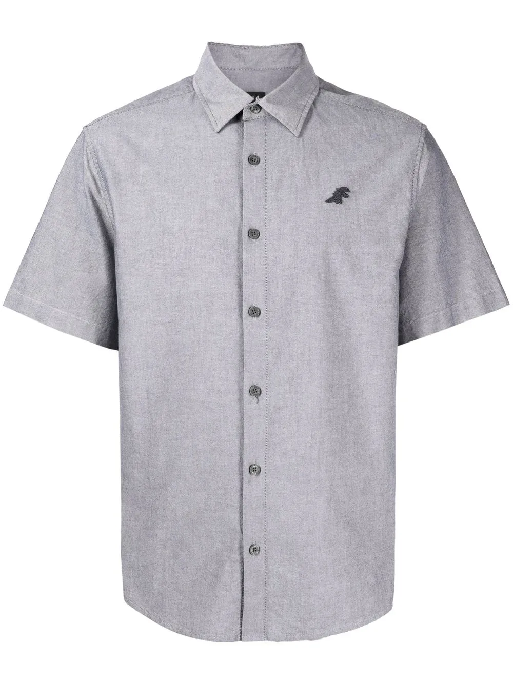 SPORT b. by agnès b. logo-embroidered short-sleeve shirt - Black