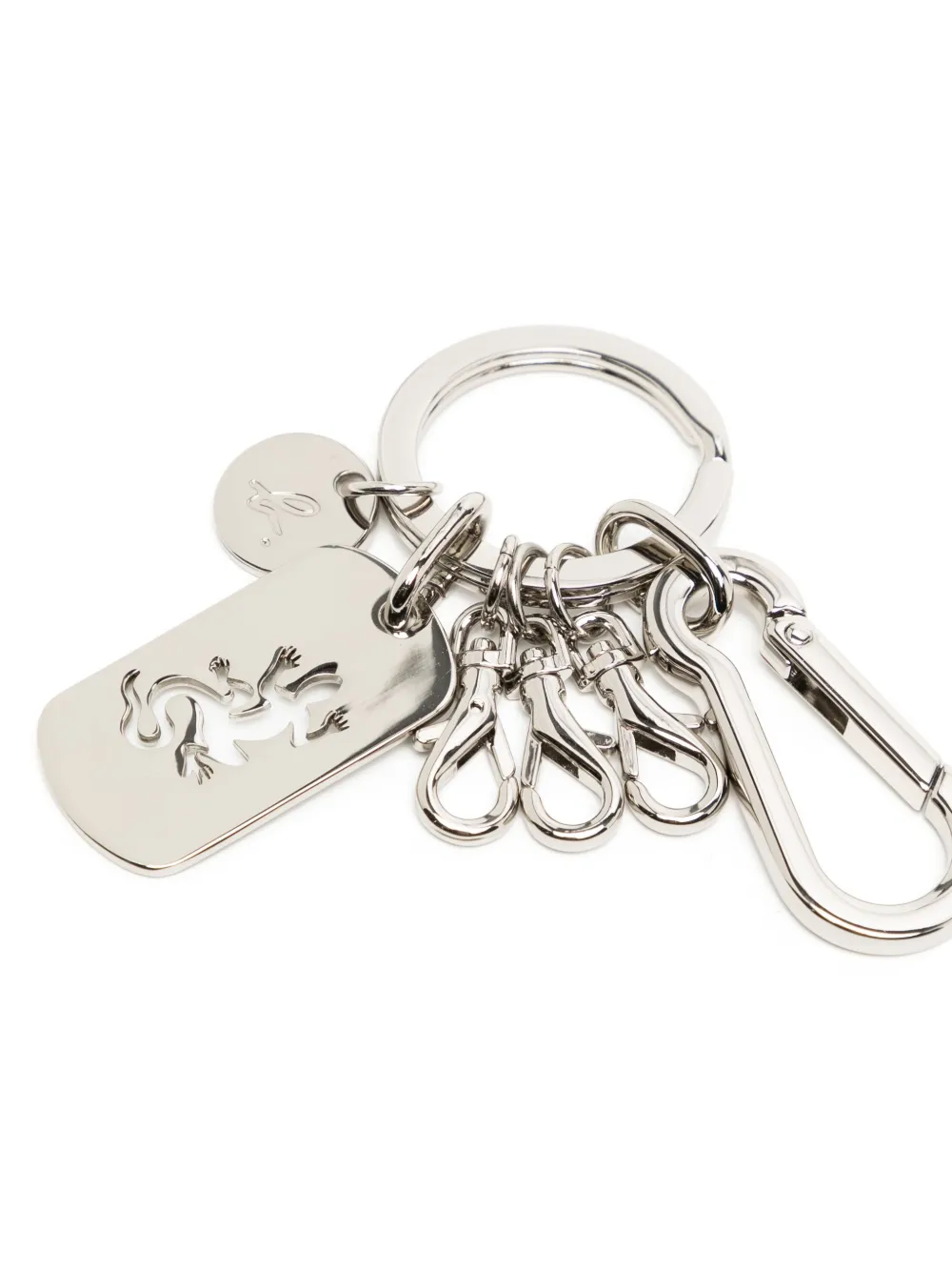 agnès b.  cut-out logo detail keychain | Men | Image 2