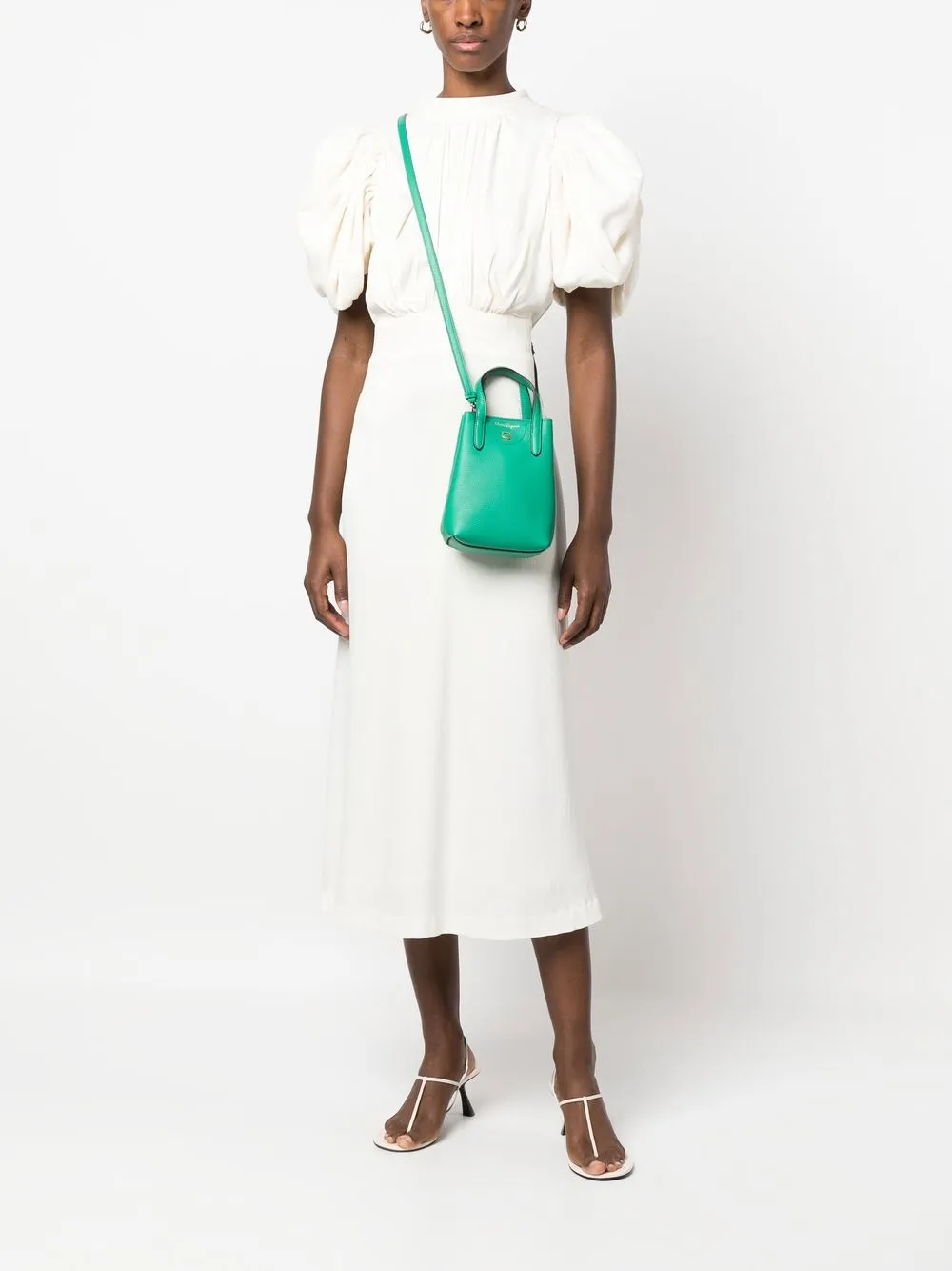 Ferragamo Crossbodytas met logoplakkaat - Groen
