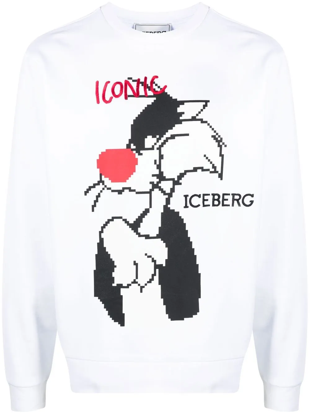 

Iceberg logo-print crew-neck sweatshirt - White