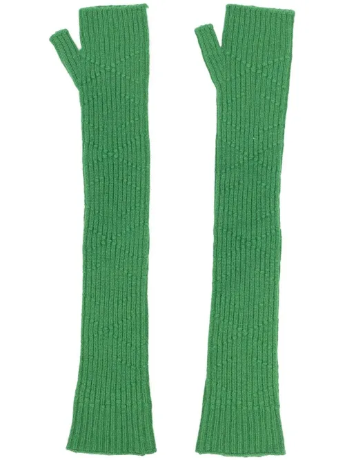 Mitaines longue en maille - Barrie - Modalova