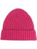 Barrie ribbed cashmere beanie - Purple
