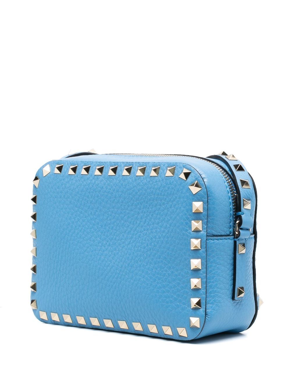 Valentino Blue Leather Rockstud Crossbody Bag