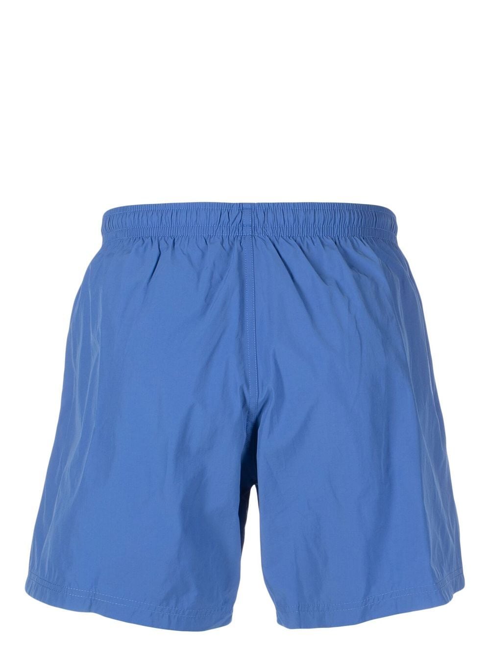 Shop Alexander Mcqueen Selvedge Logo-jacquard Swim Shorts In 蓝色