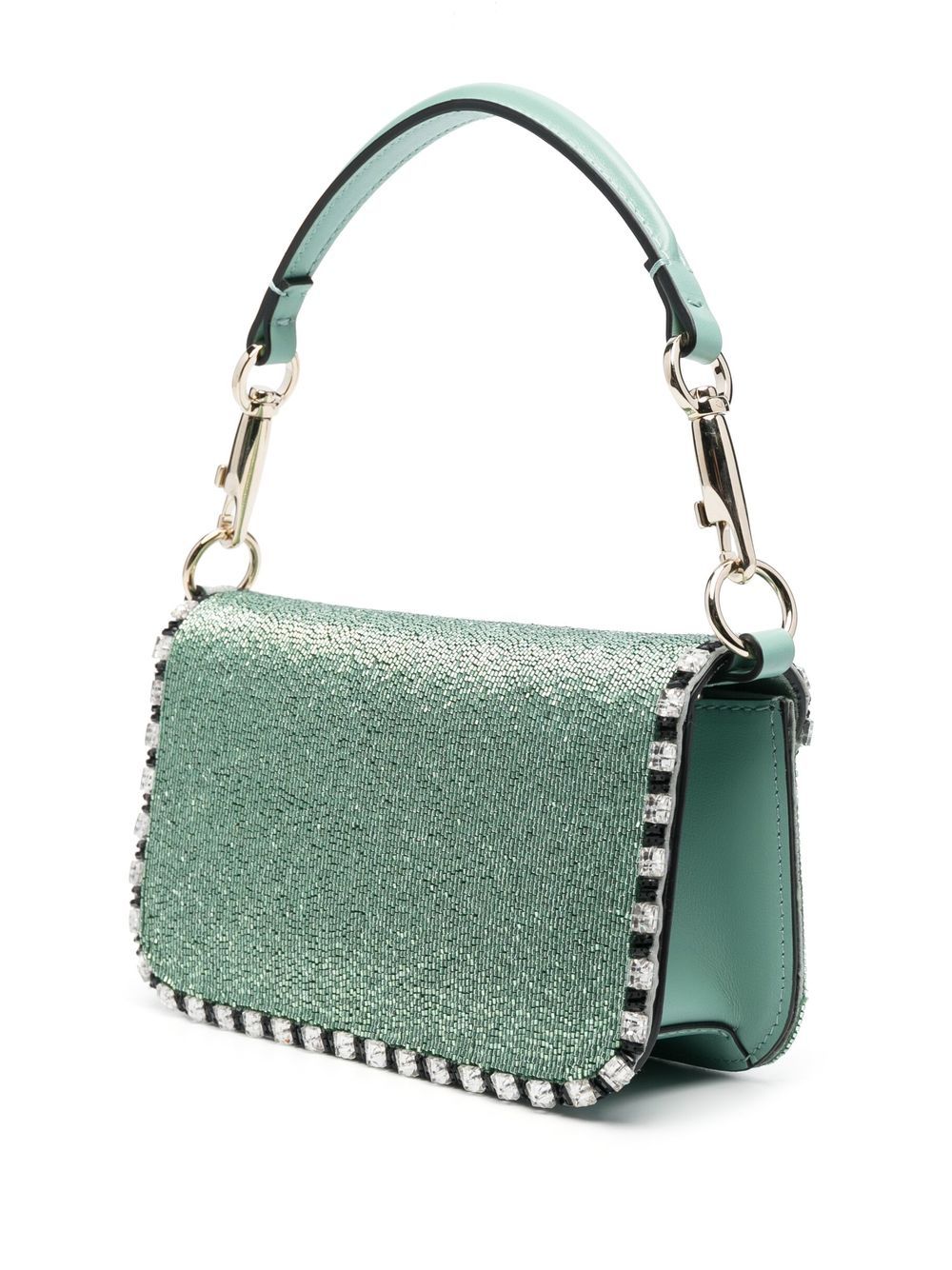 Valentino Small Locò Crystal Embellished Shoulder Bag