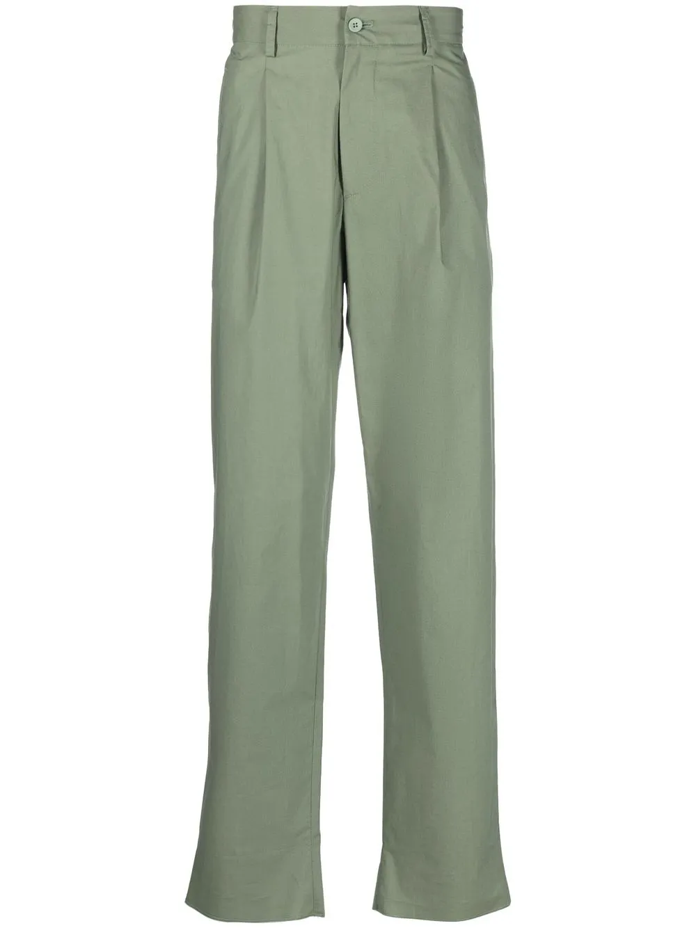 

Lardini straight-leg stretch-cotton trousers - Green