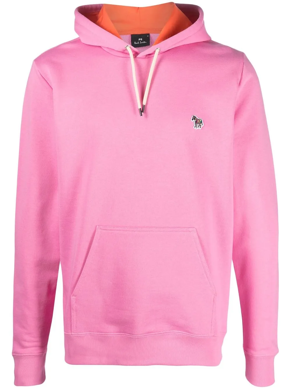 

PS Paul Smith embroidered-logo detail hoodie - Pink