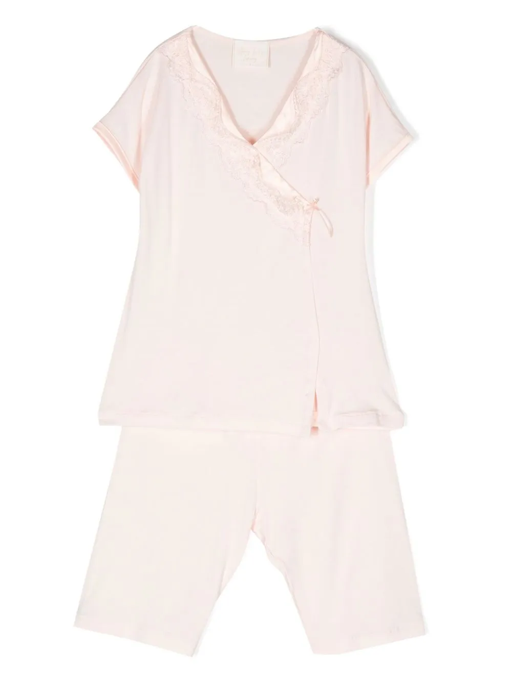 Story Loris Lace Trim Jersey Pajama Set Farfetch