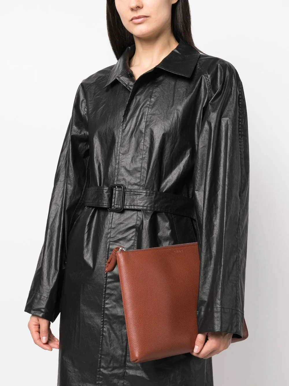 Lemaire Leren clutch - Bruin