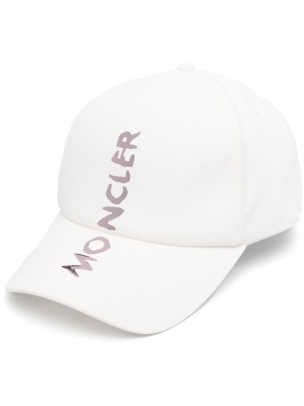 Shop Moncler Logo-print Baseball Cap In 白色