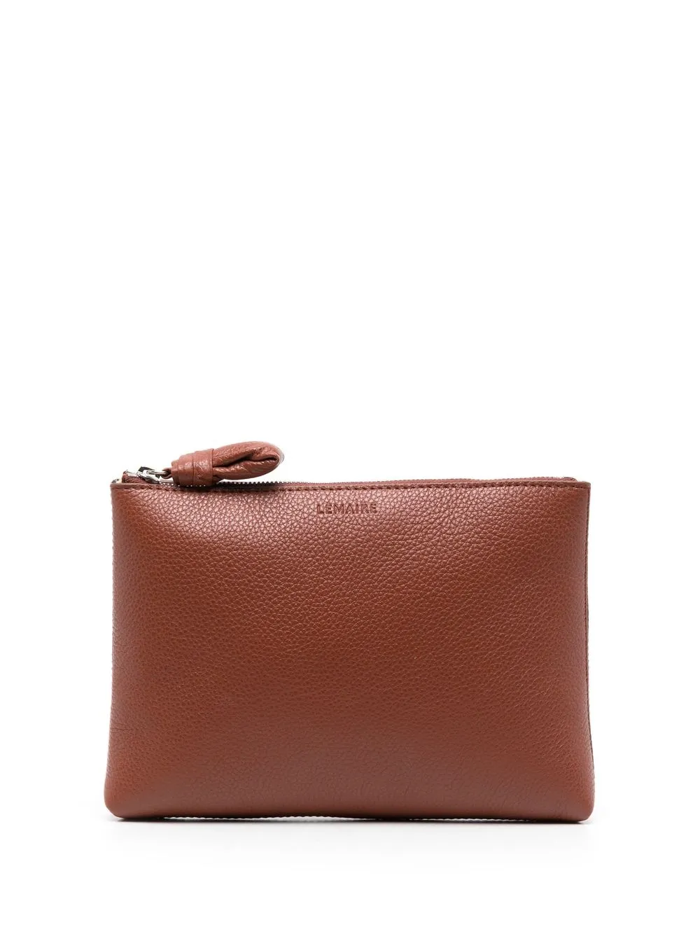 

Lemaire pebbled leather clutch bag - Brown