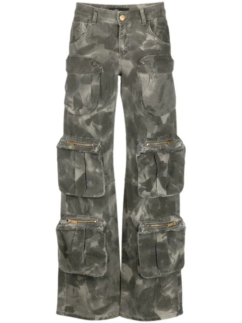 Blumarine Calça cargo com estampa camuflada