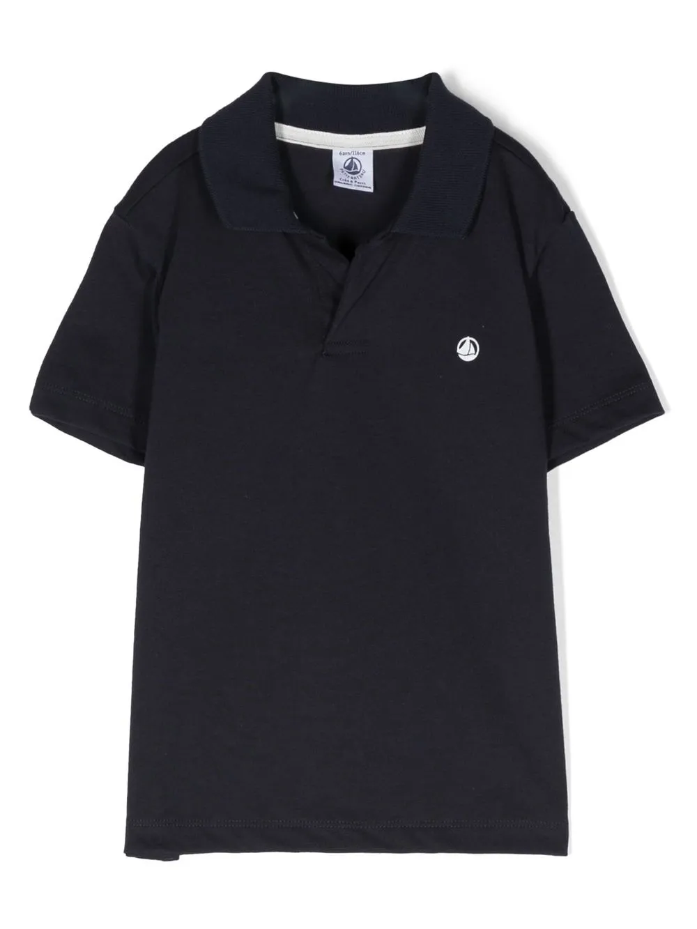 

Petit Bateau playera tipo polo con logo bordado - Azul