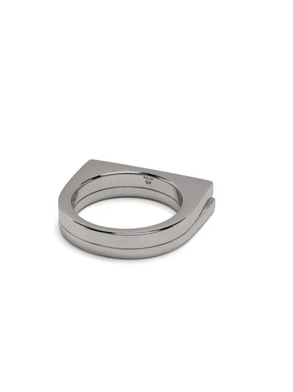Tom Wood Sterling Silver Step Spinel Ring | Silver | FARFETCH AO
