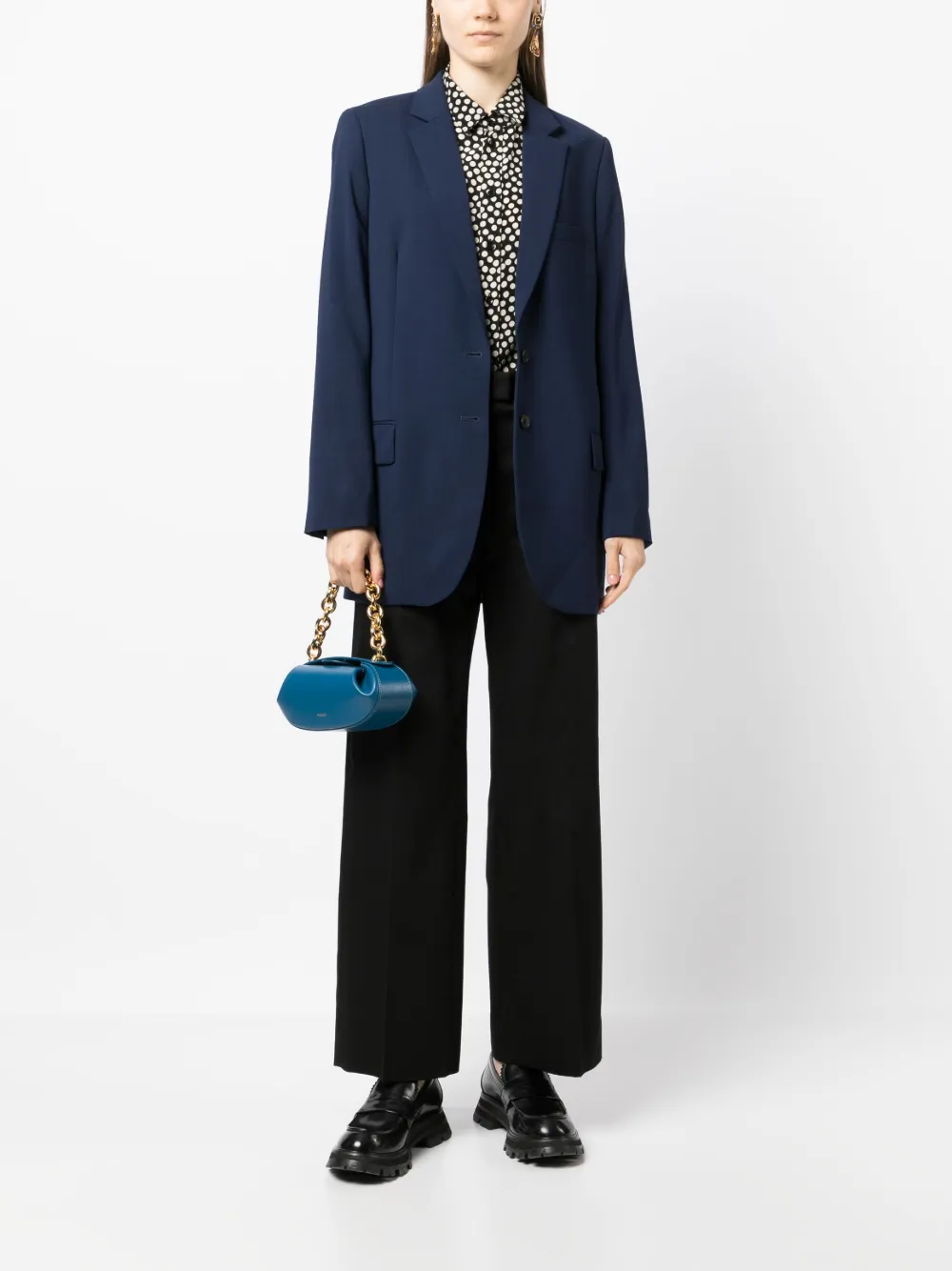 PS Paul Smith Blazer met enkele rij knopen - Blauw