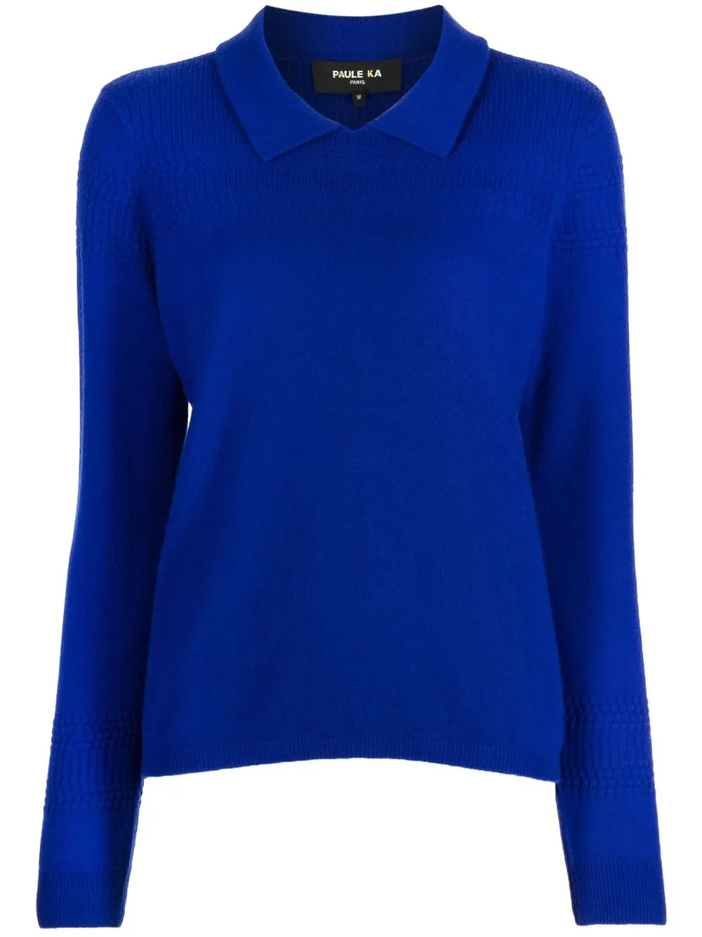 

Paule Ka cashmere collar-detail jumper - Blue