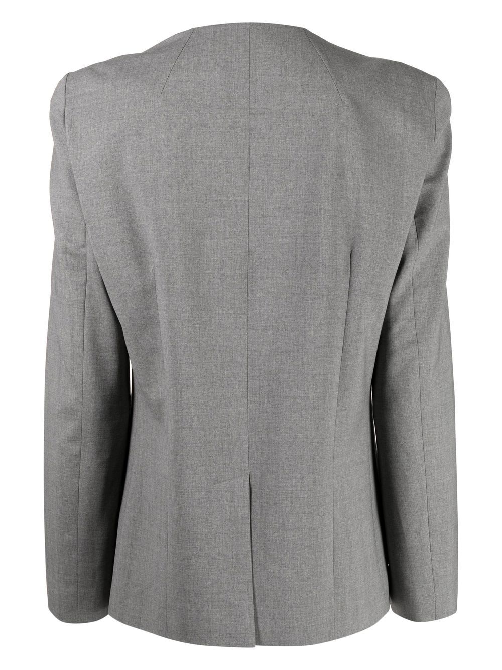 Shop Paule Ka Laine Fine Suit Jacket In Grey