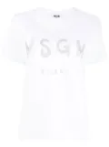 MSGM logo-print short-sleeve T-shirt - White