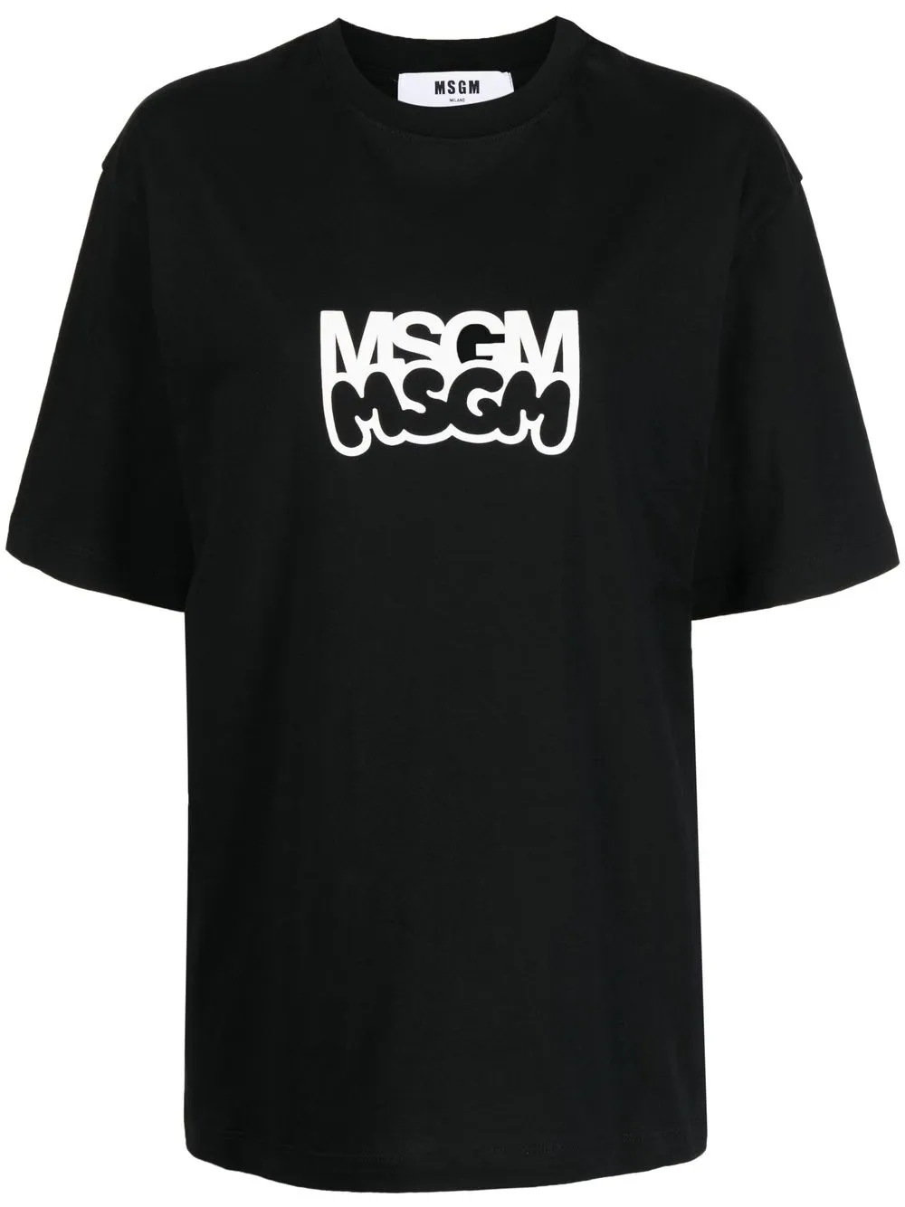 

MSGM logo-print short-sleeve T-shirt - Black
