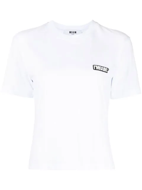 MSGM logo-patch short-sleeve T-shirt 