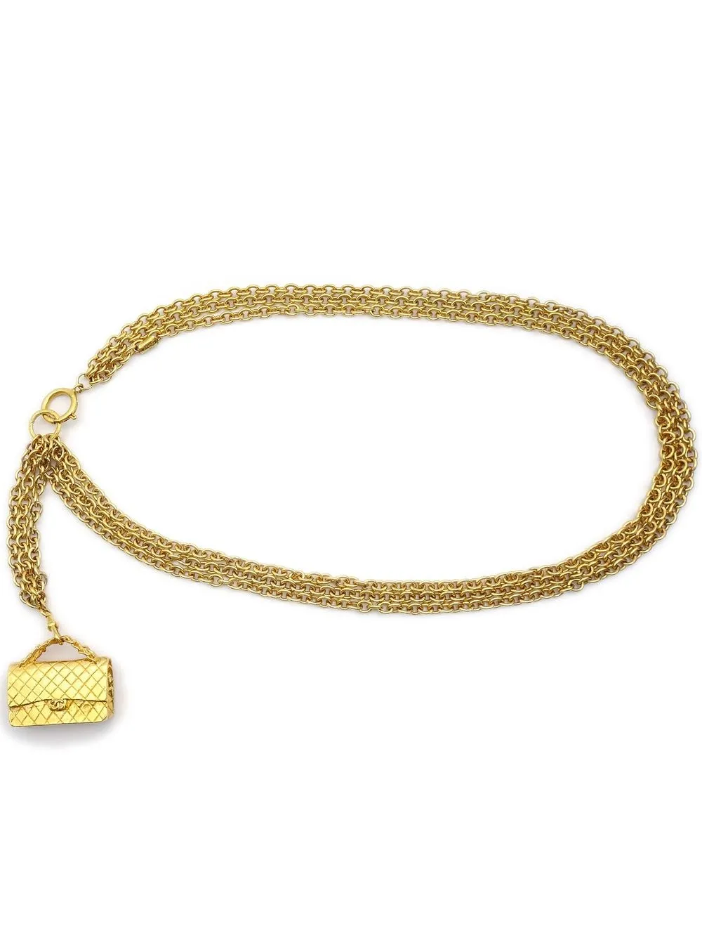 

CHANEL Pre-Owned 1990-2000s charm chain belt - Gold