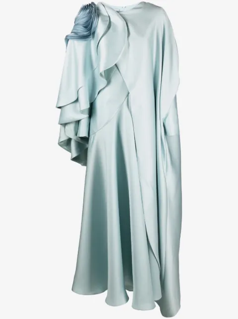 Gaby Charbachy  draped cape-style gown